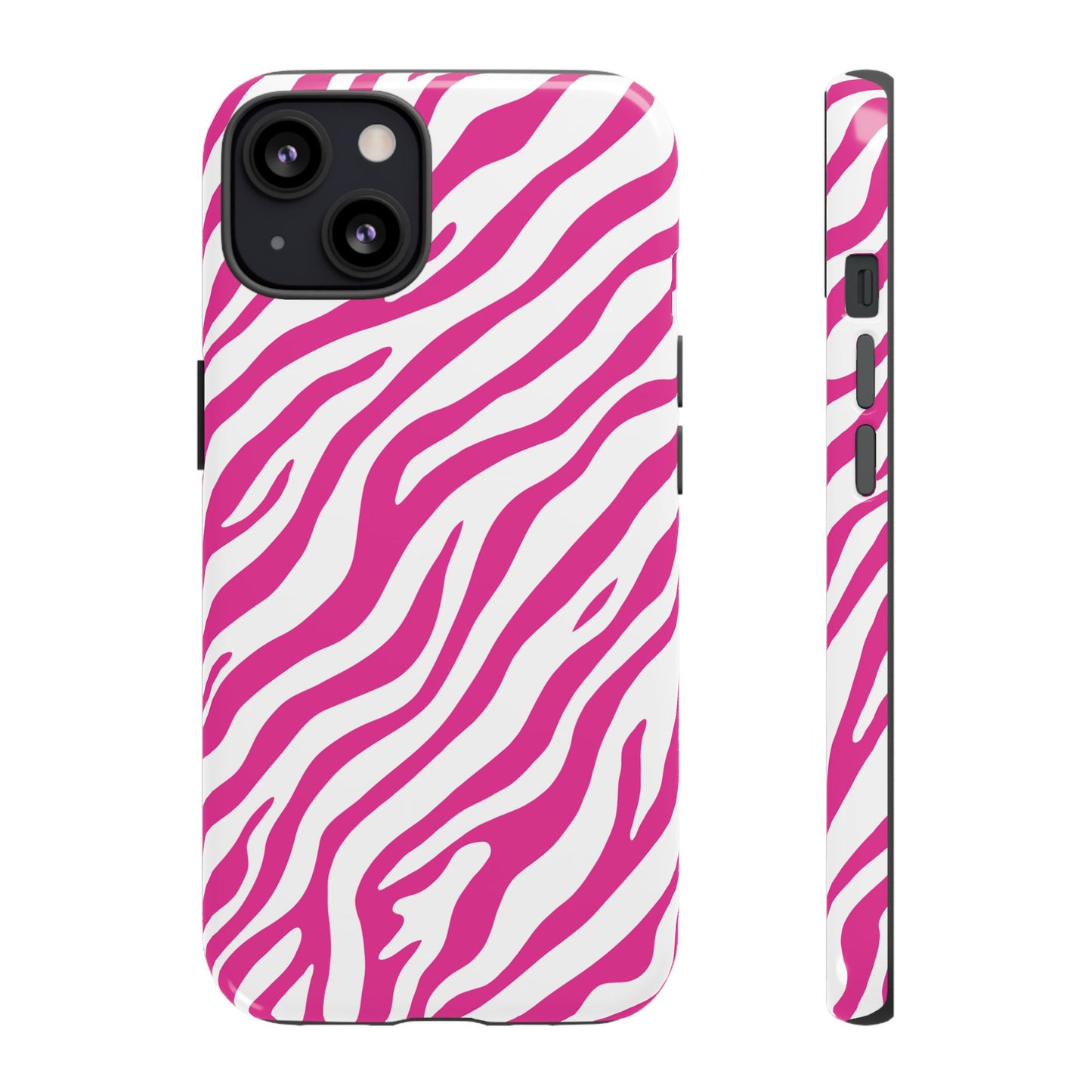 Stylish Hot Pink Zebra Print Phone Case
