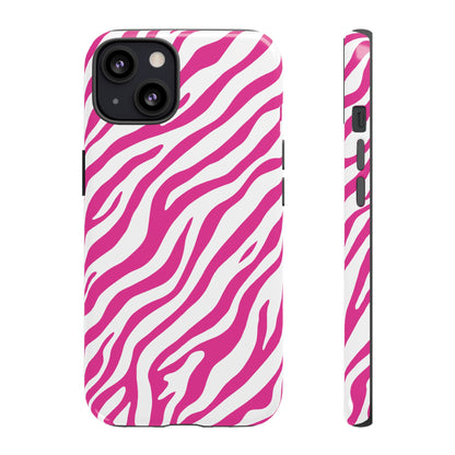 Stylish Hot Pink Zebra Print Phone Case