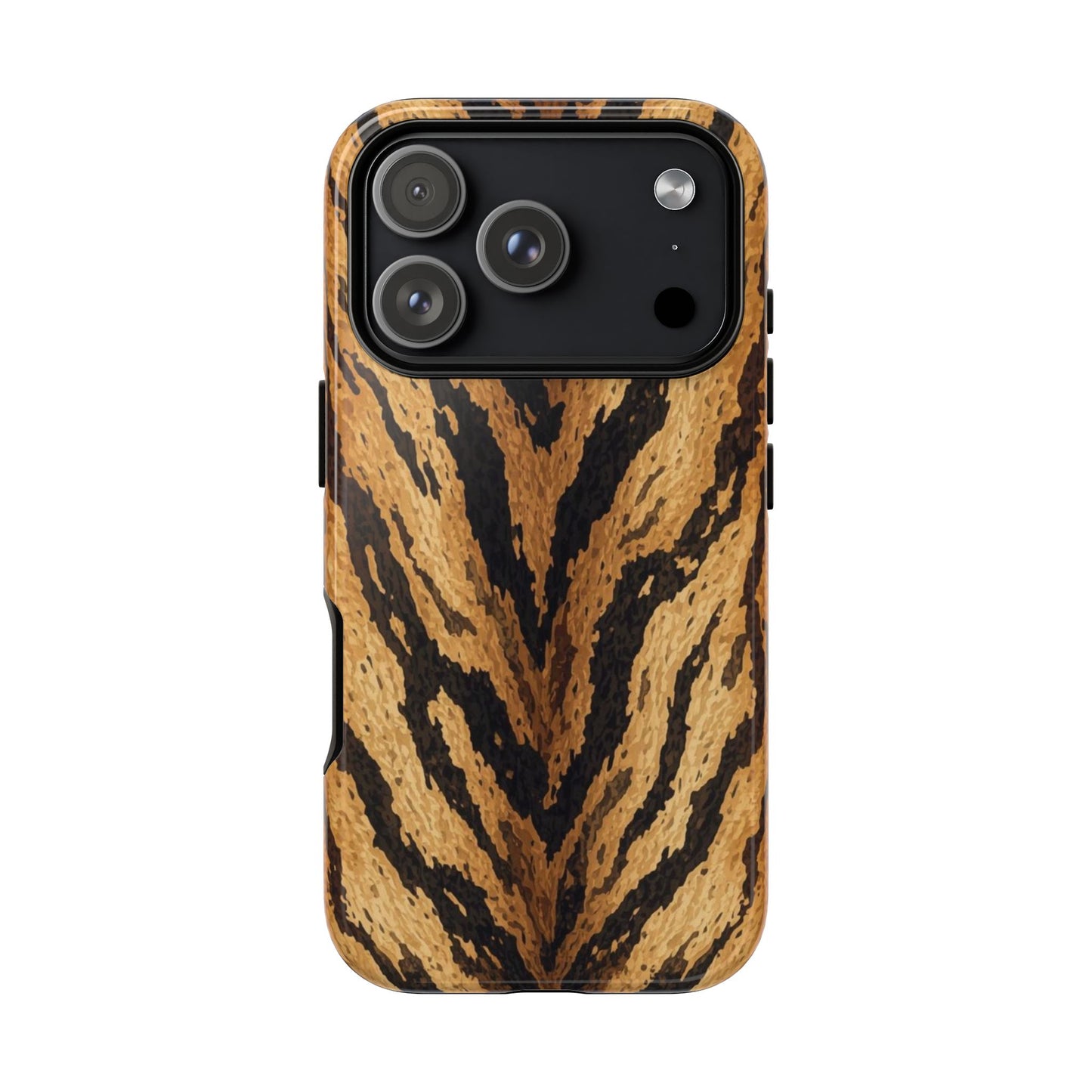 Amber Tiger Print Phone Case