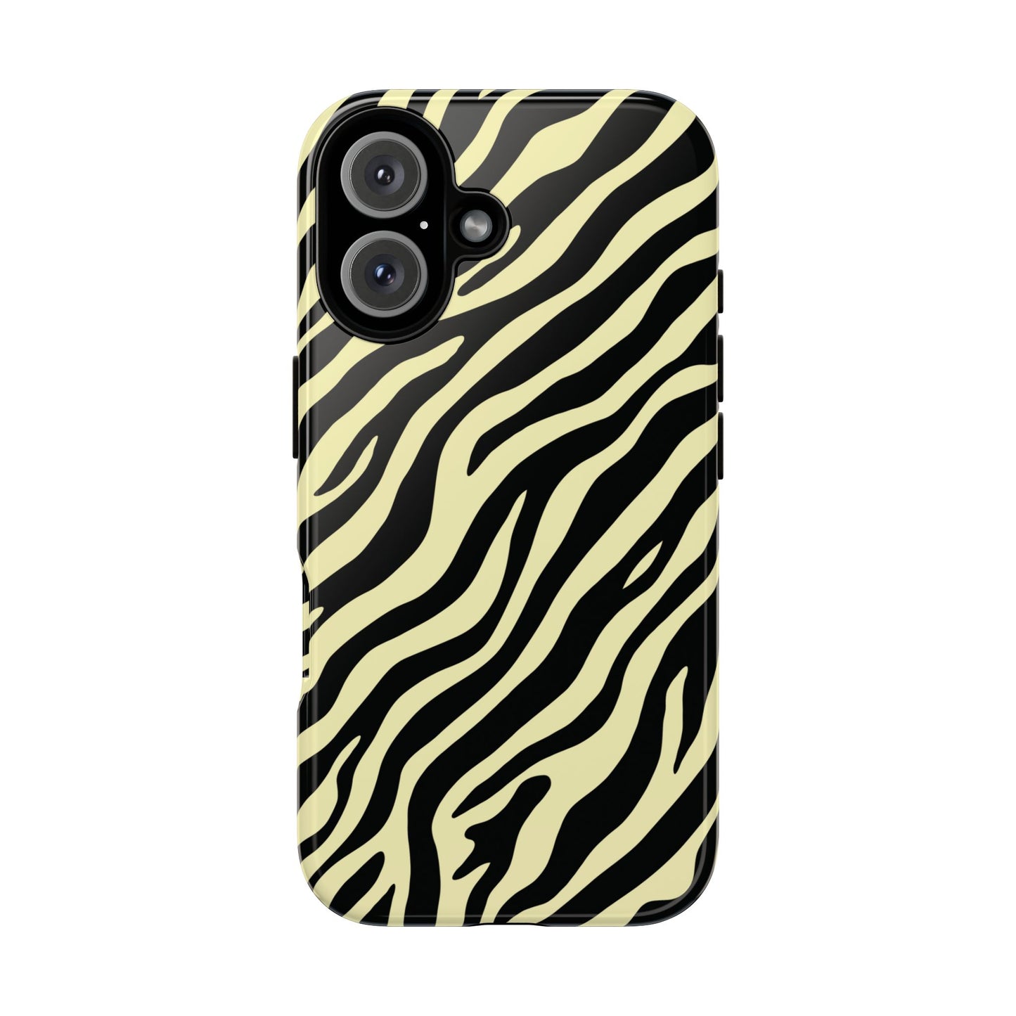 Stylish Neutral Zebra Print Phone Case