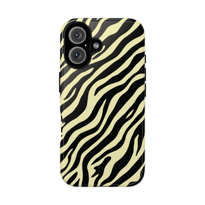 Stylish Neutral Zebra Print Phone Case