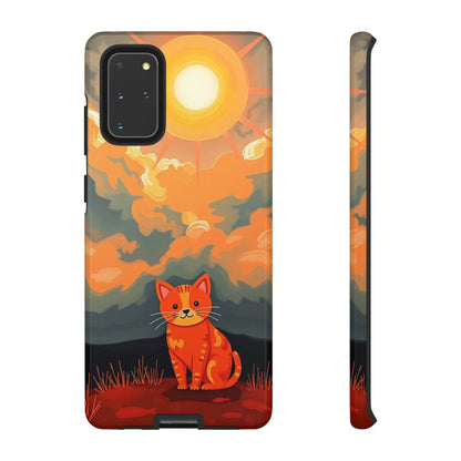 Acrylic Painting Style Cat Design Phone Case