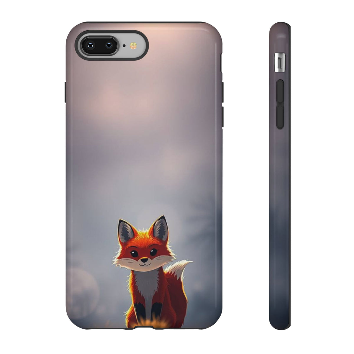 Cute Gothic Fox Design Phone Case - Multicolor Phone Case - iPhone 8 Plus / Glossy