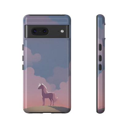Google Pixel 7 / Glossy Phone Case - Pony & Cloud Design Phone Case