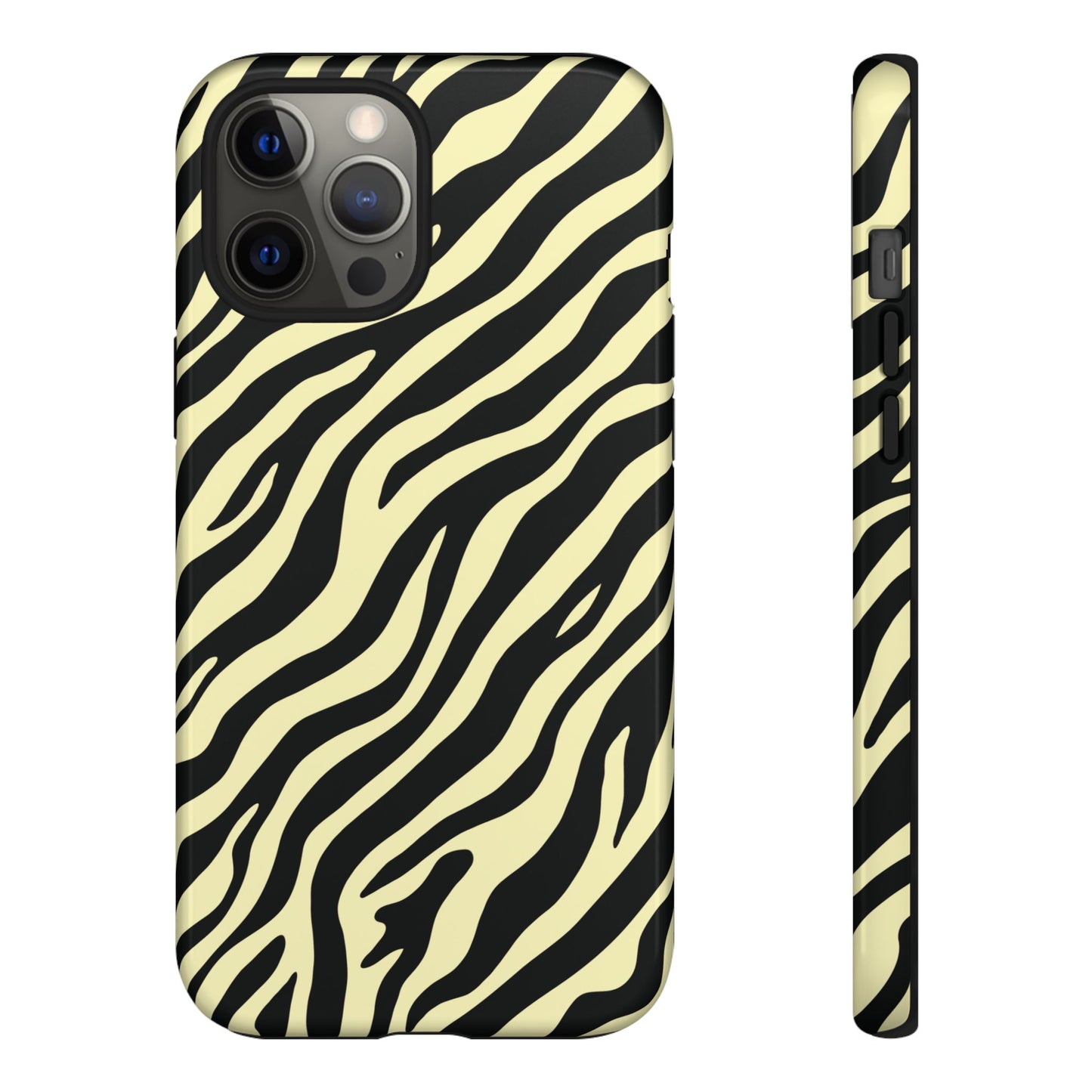 Stylish Neutral Zebra Print Phone Case