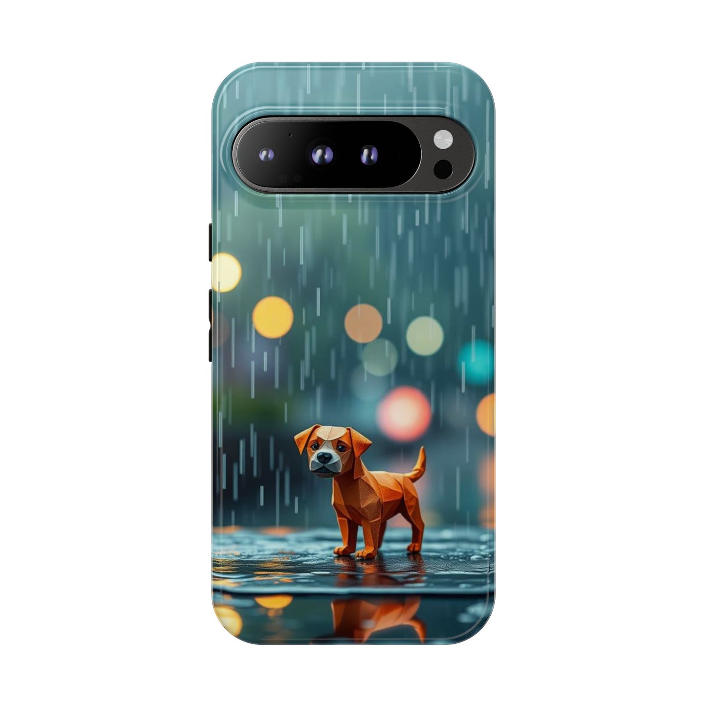 Google Pixel 9 Pro XL / Glossy Phone Case - Origami ’Soggy Dog’ Design Phone Case