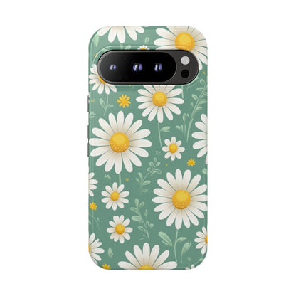 Google Pixel 9 Pro / Glossy Phone Case - Daisies Floral Pattern 1 Phone Case