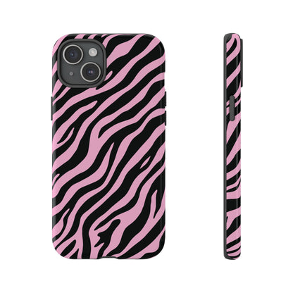 Stylish Blush Zebra Print Phone Case