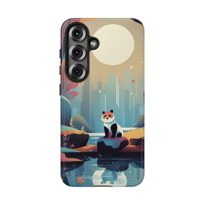 Stylised Panda Design Phone Case - Multicolor Phone Case - Samsung Galaxy S25 / Glossy