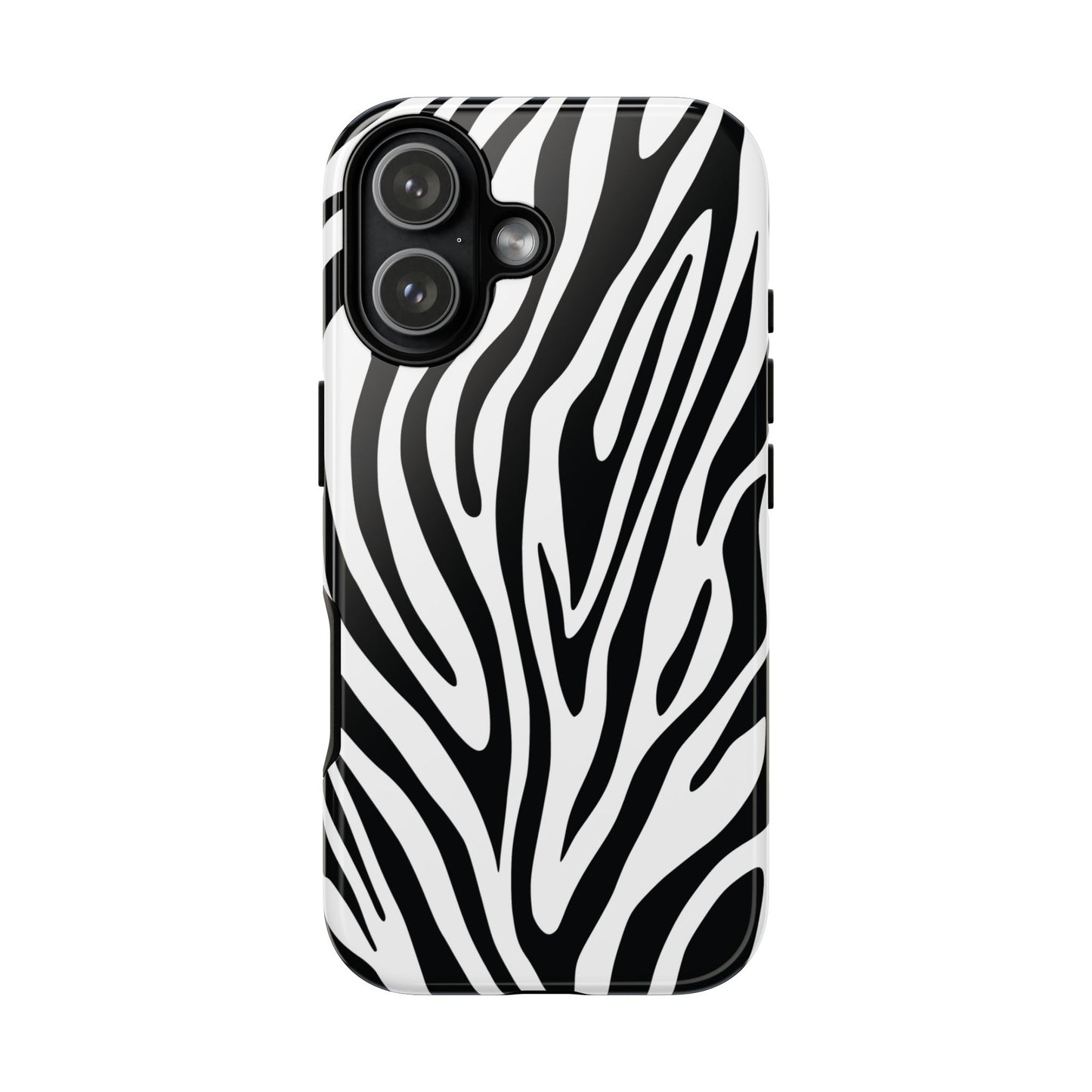 Classic Monochrome Tiger Print Phone Case