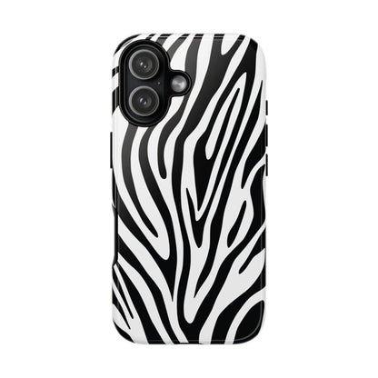 Classic Monochrome Tiger Print Phone Case