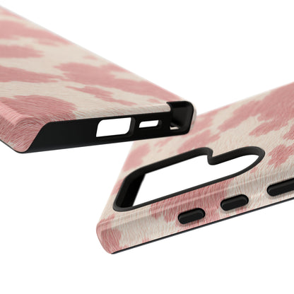 Pretty Blush Cow Print Phone Case