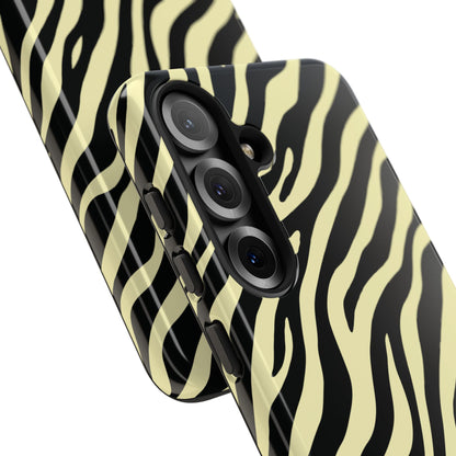 Stylish Neutral Zebra Print Phone Case