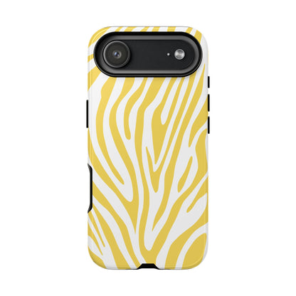 Graphic Yellow Tiger Print Phone Case