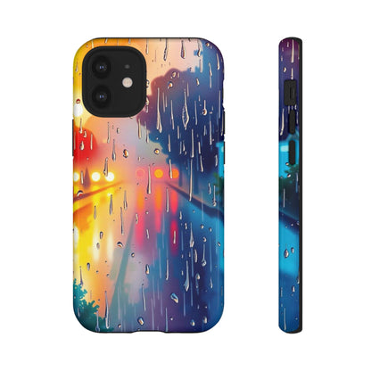 Electric Rain Watercolour Design Phone Case - Multicolor Phone Case - iPhone 12 Mini / Glossy