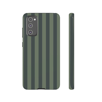 Samsung Galaxy S20 FE / Glossy Phone Case - ’Dark Green Stripe Pattern’ Phone Case
