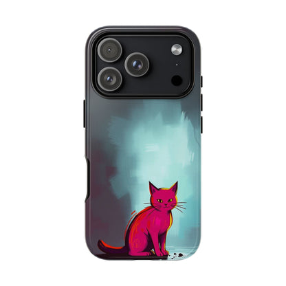 Pop Art Moody Cat Design Phone Case - Multicolor Phone Case - iPhone 17 Pro / Glossy