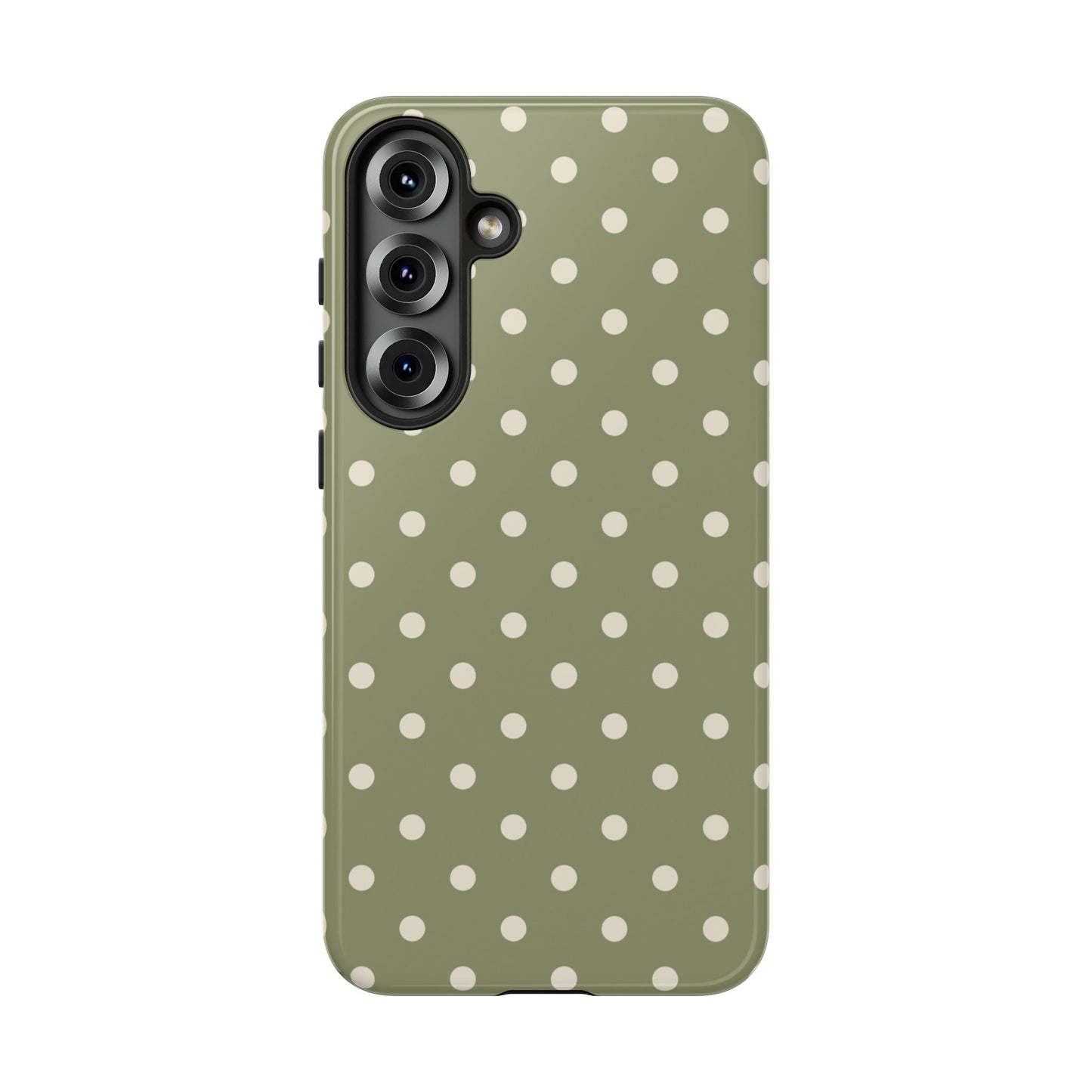 Green & White Dot Pattern Phone Case