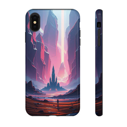 iPhone XS MAX / Glossy Phone Case - Alien Fortress Design Phone Case