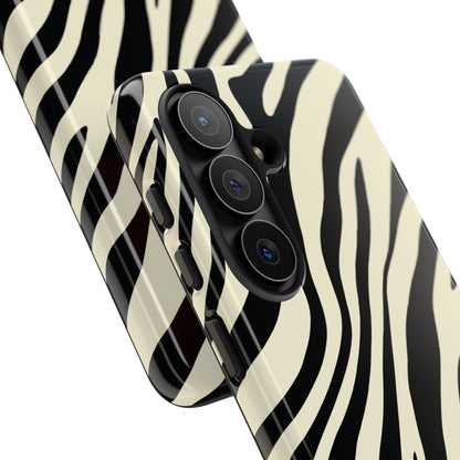 Modern Neutral Zebra Print Phone Case