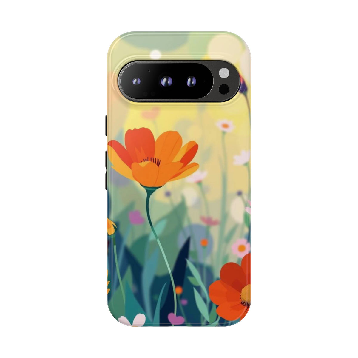 Pop Art Style Wildflower Design Phone Case - Multicolor Phone Case - Google Pixel 9 Pro / Glossy