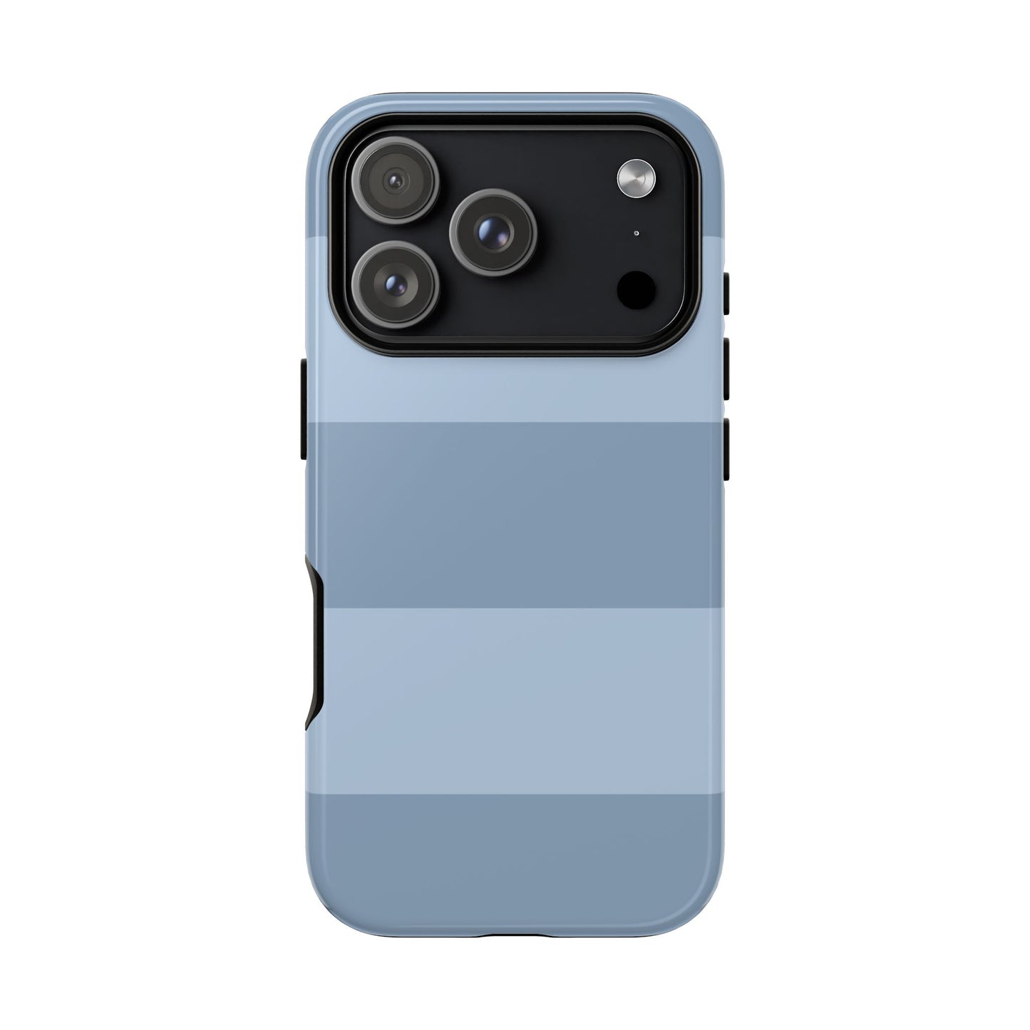 Light Blue Horizontal Stripe Pattern Phone Case - Blue Phone Case - iPhone 17 Pro / Glossy