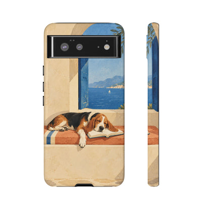 Basset Hound Unfinished Chapter Phone Case - Multicolor Phone Case - Google Pixel 6 / Glossy