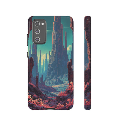 Alien Monolith Valley Sci-fi Phone Case - Pink Phone Case - Samsung Galaxy S20 FE / Glossy