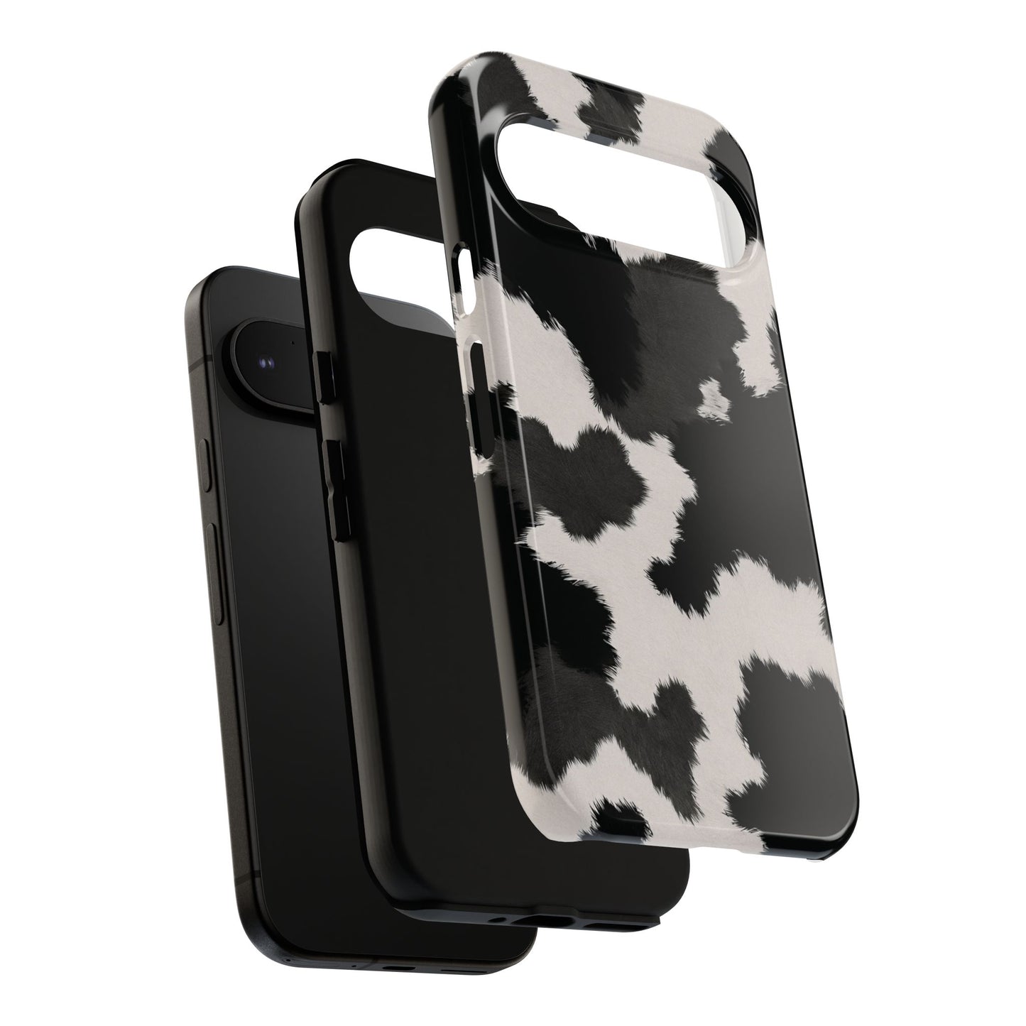 Modern Monochrome Cow Print Phone Case