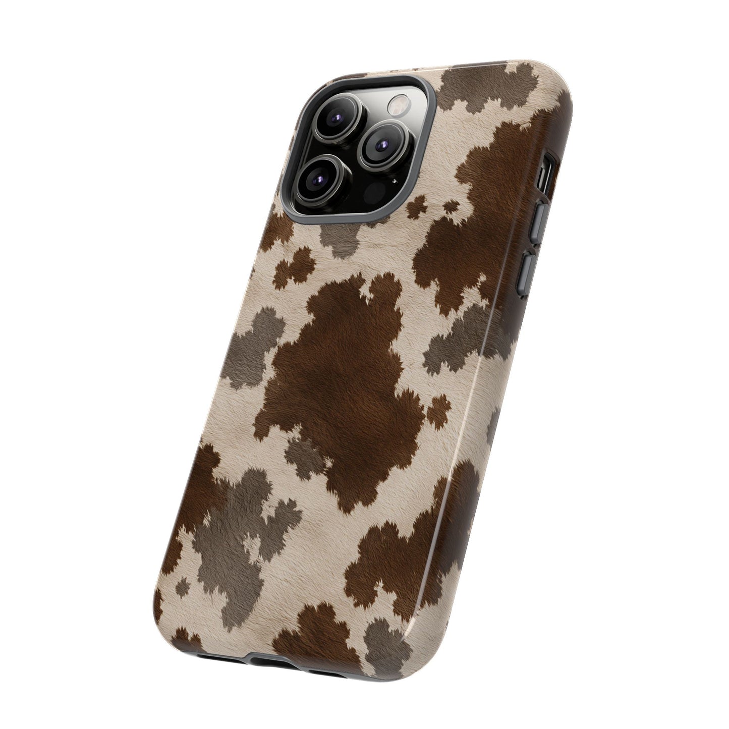 Stylish Mocha Cow Print Phone Case