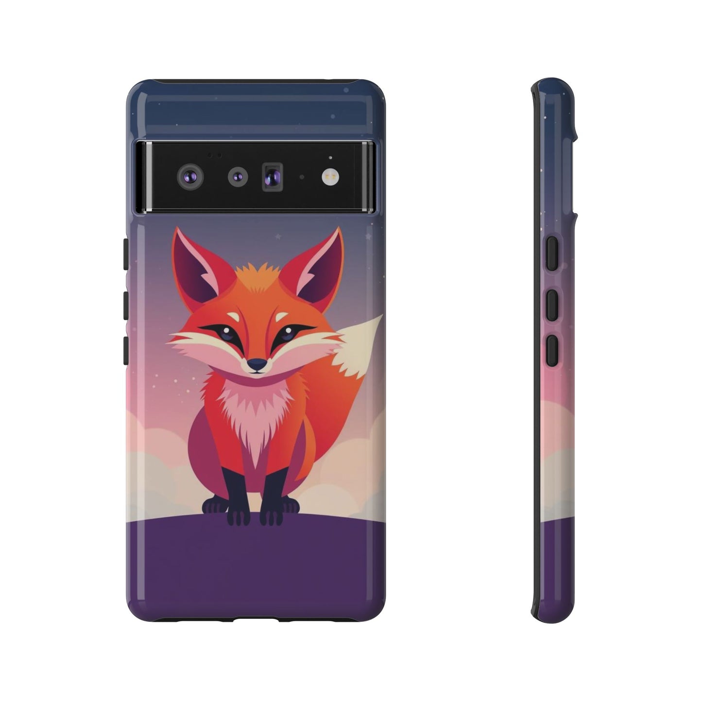Google Pixel 6 Pro / Glossy Phone Case - Pop Art Fox Design Phone Case