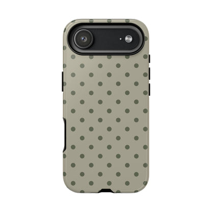 Green & Dark Green Dot Pattern Phone Case