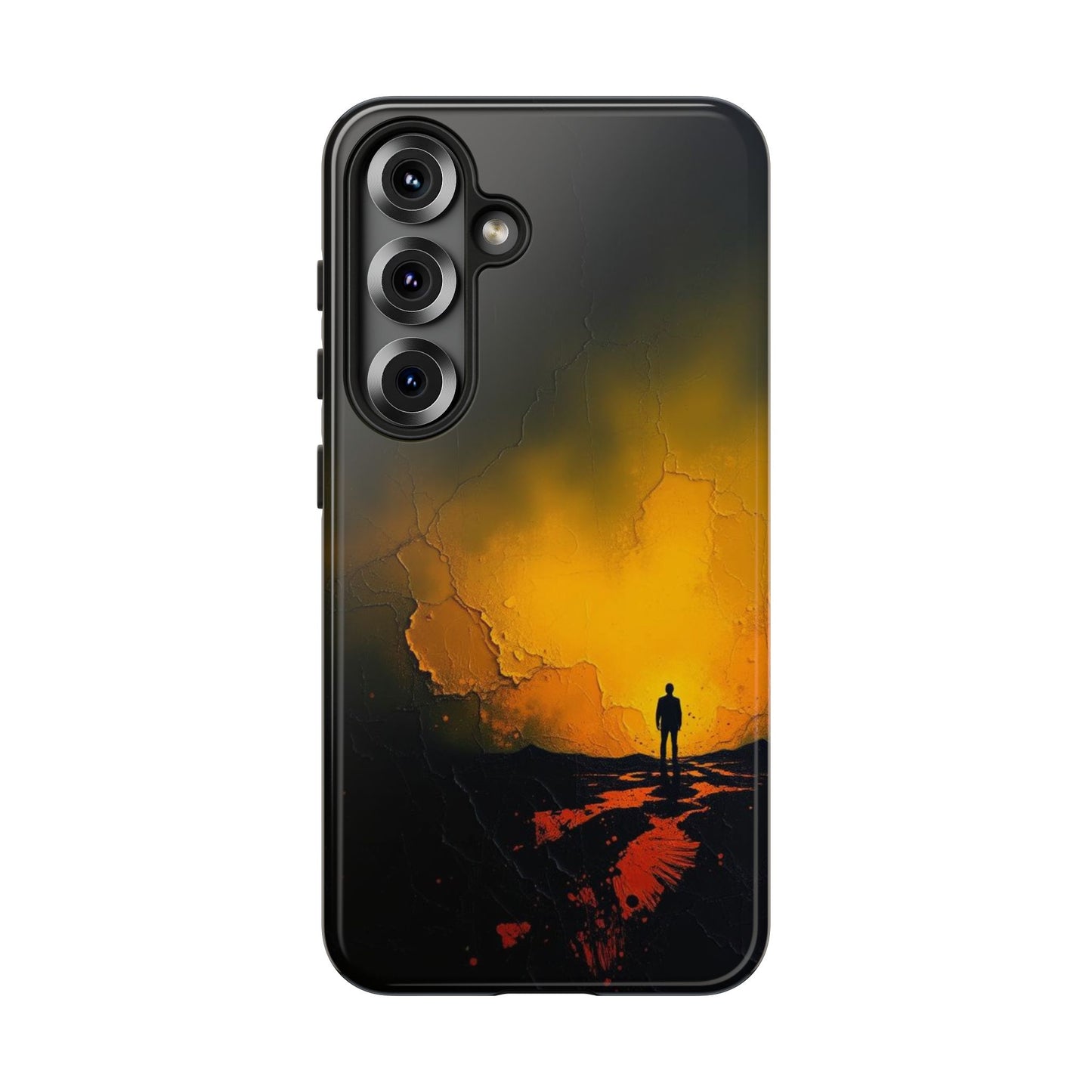 Samsung Galaxy S25 / Glossy Phone Case - Acrylic Mysterious Figure Phone Case