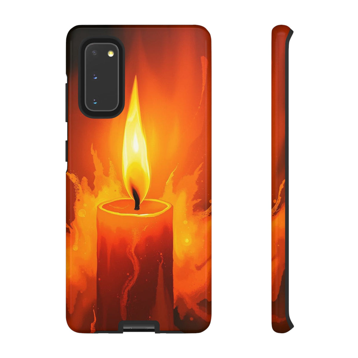 Red Candle Phone Case - Multicolor Phone Case - Samsung Galaxy S20 / Glossy