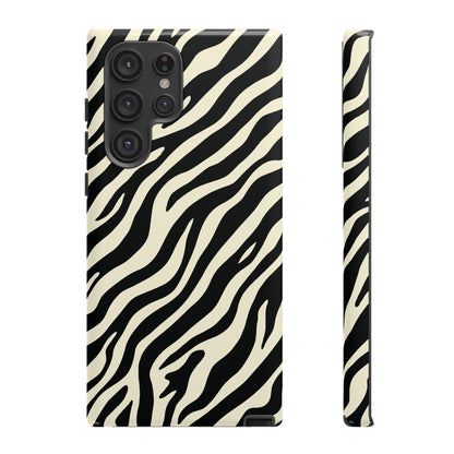 Chic Ivory Zebra Print Phone Case