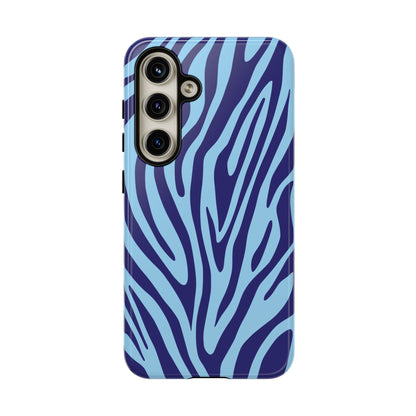 Boutique Sky Blue Tiger Print Phone Case