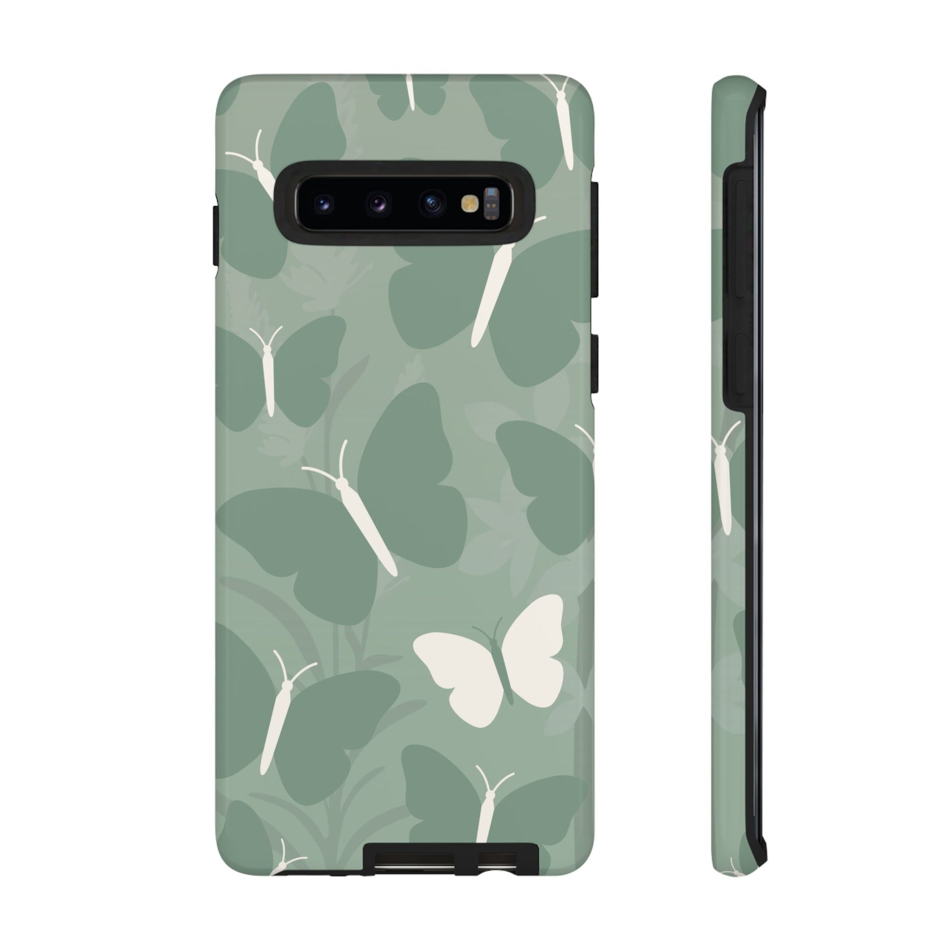 Phone Case - Minimalist Mint Green Butterfly Pattern Phone Case