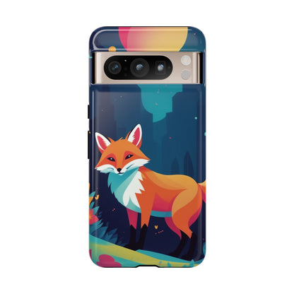 Google Pixel 8 Pro / Glossy Phone Case - Stylised Fox Design Phone Case