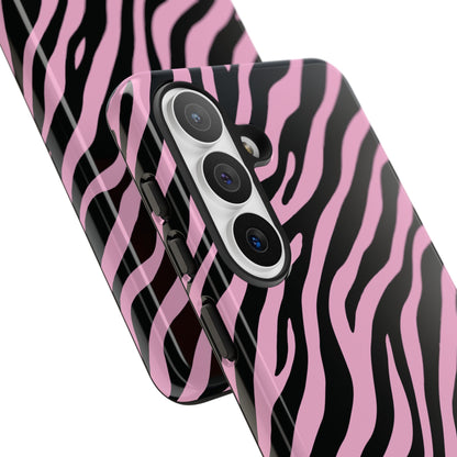 Stylish Blush Zebra Print Phone Case