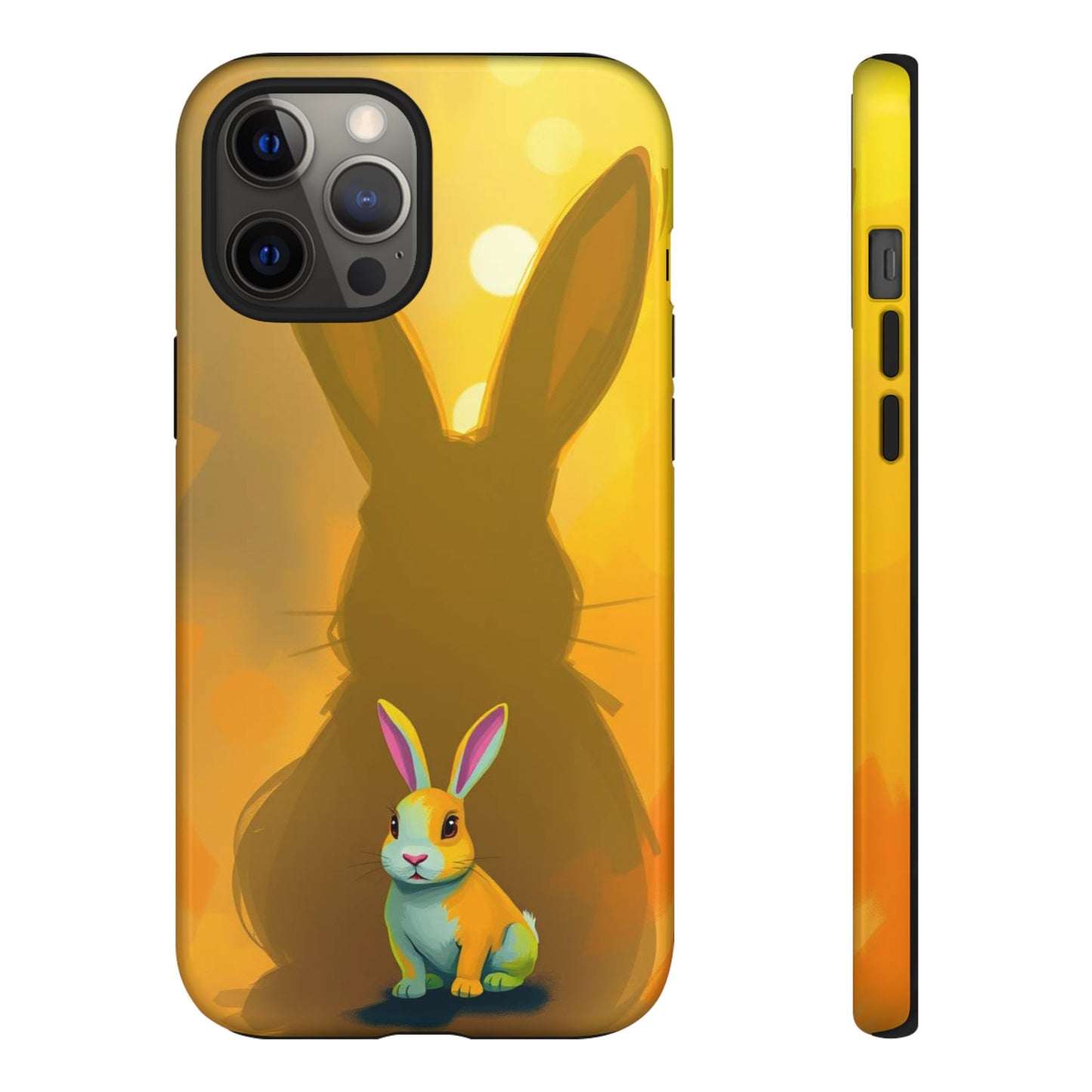 iPhone 12 Pro Max / Glossy Phone Case - Shadow Rabbit Design Phone Case