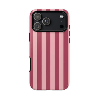 Pink Stripe Pattern Phone Case - Pink Phone Case - iPhone 18 Pro Max / Glossy