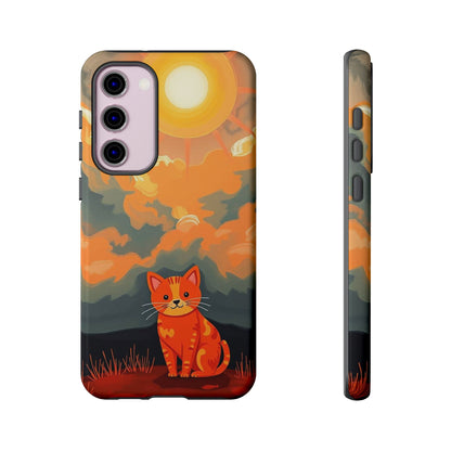Acrylic Painting Style Cat Design Phone Case