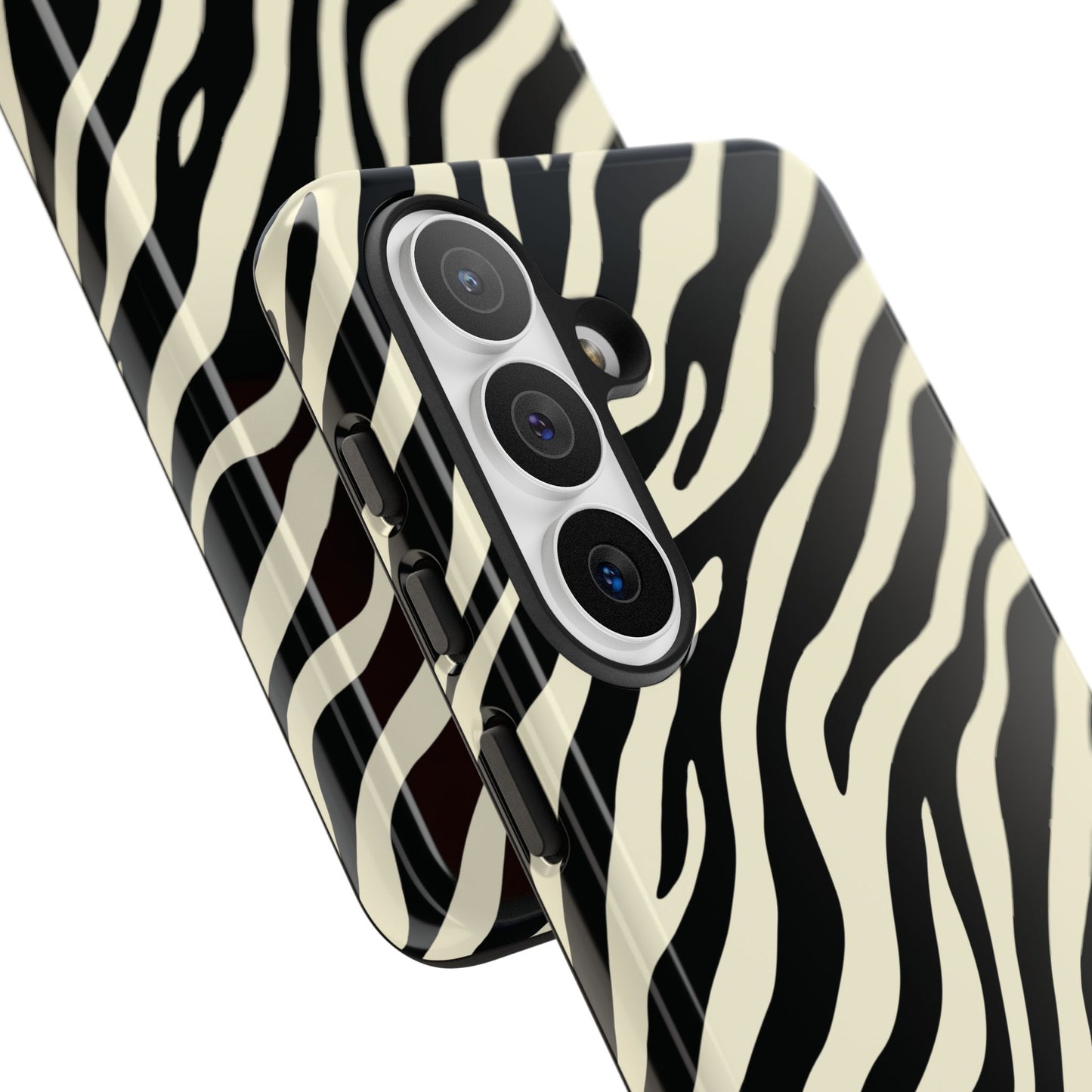 Chic Ivory Zebra Print Phone Case