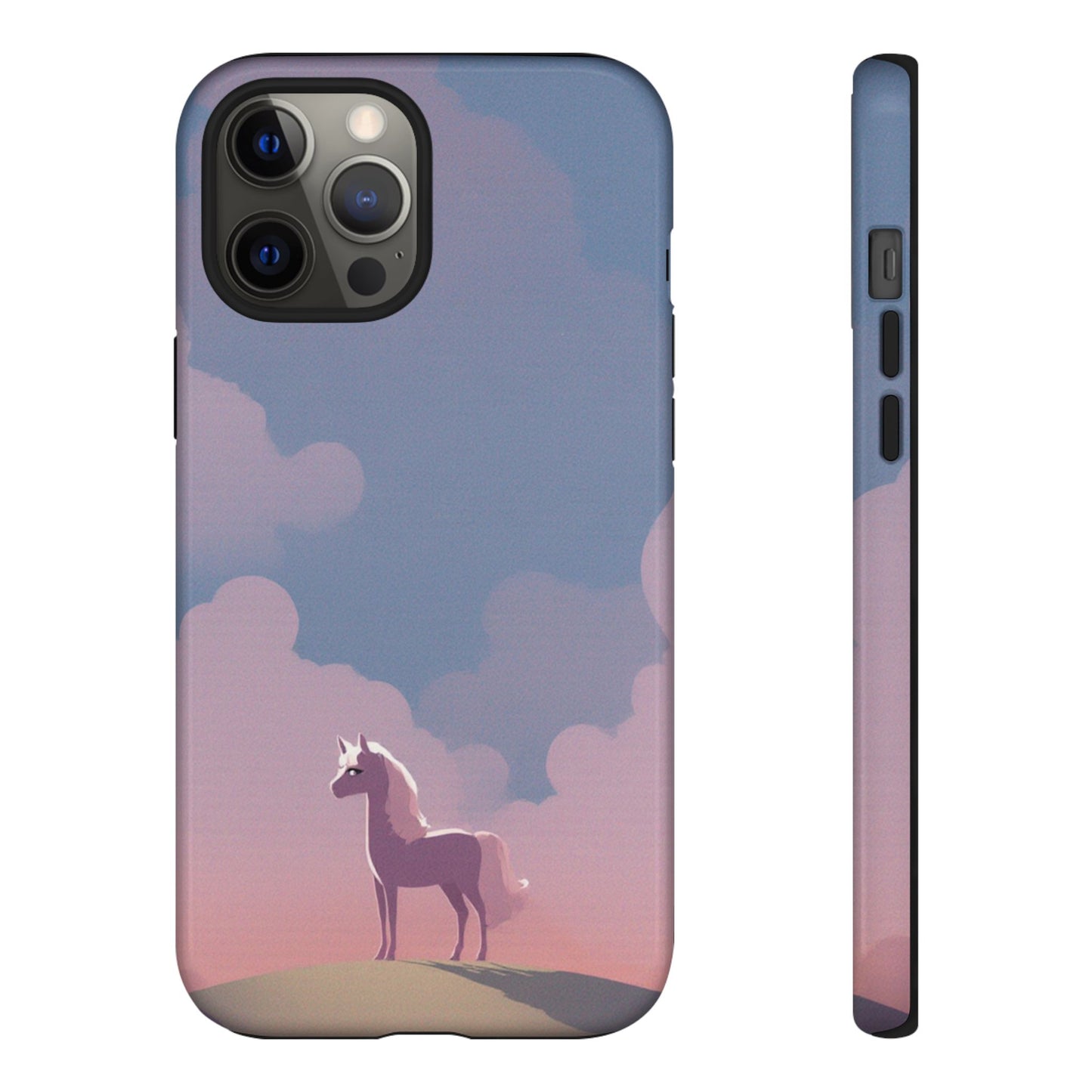 iPhone 12 Pro Max / Glossy Phone Case - Pony & Cloud Design Phone Case