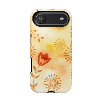 iPhone 17 Air / Glossy Phone Case - Boho Chic Watercolour Pattern Phone Case