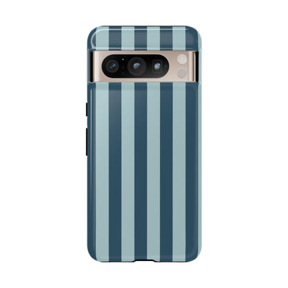 Blue Stripe Pattern Phone Case - Blue Phone Case - Google Pixel 8 Pro / Glossy