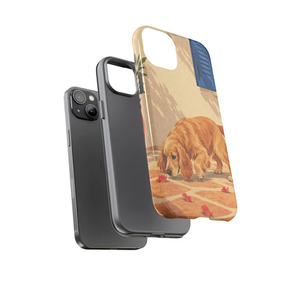 Cocker Spaniel Scent Trail Phone Case - Multicolor Phone Case
