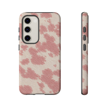 Pretty Blush Cow Print Phone Case