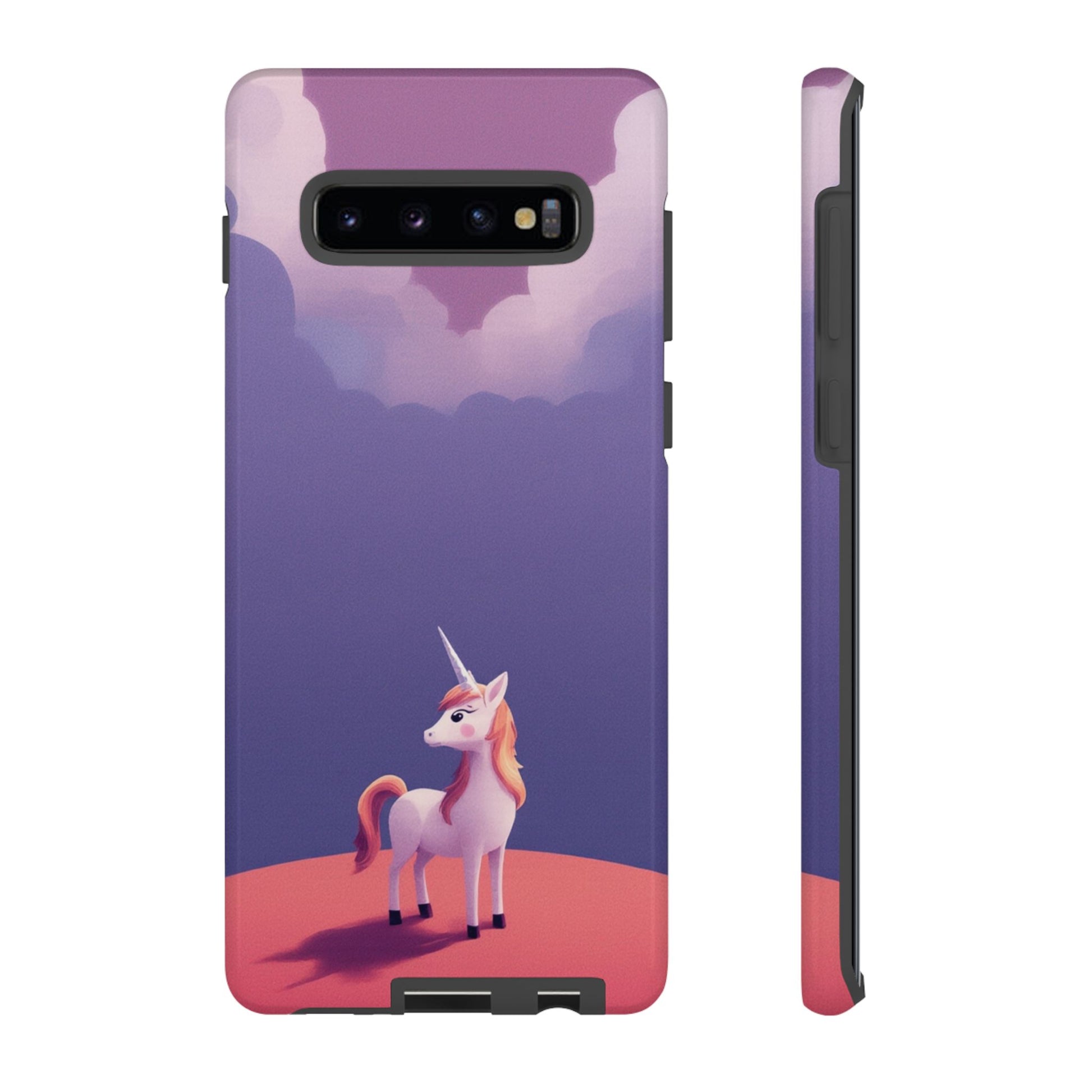 Cute Unicorn & Cloud Design Phone Case - Multicolor Phone Case - Samsung Galaxy S10 Plus / Glossy