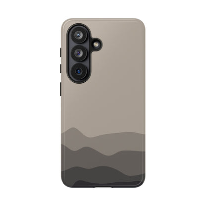 Beige Abstract Waves Protective Phone Case - Beige Phone Case - Samsung Galaxy S26 / Glossy